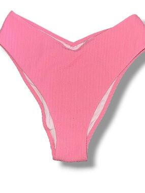 VS PINK ribbed high cut cheeky bikini bottoms